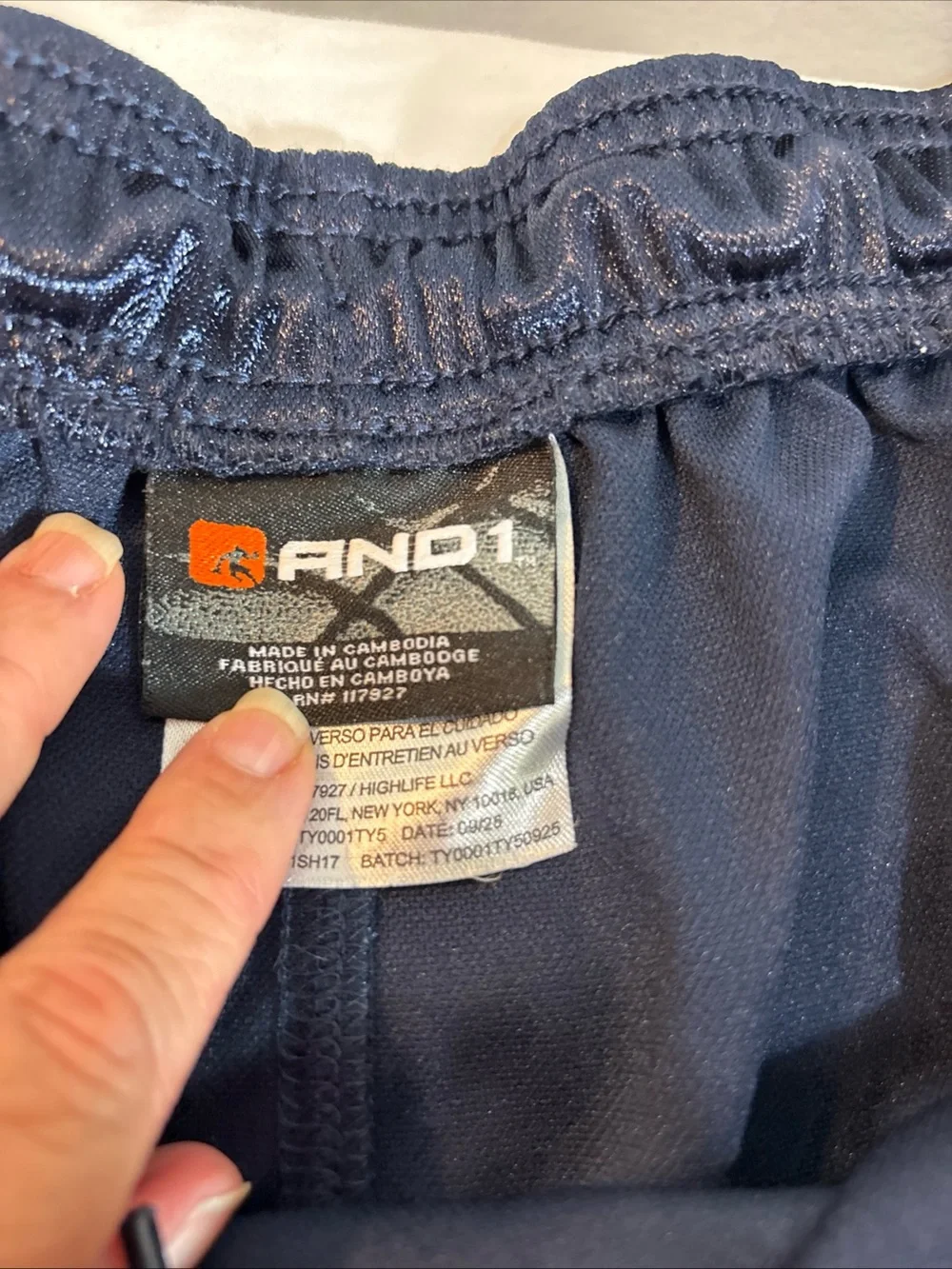 And1 Men's Black Athletic Shorts 1191